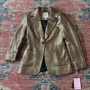 AVEC LES FILLES GOLD BLAZER